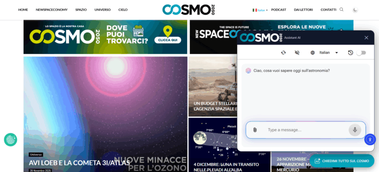 Cosmo 2050 Sito
